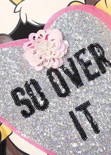 Vivid Cartoon print Cotton quilting clothes Fabrics pink Dresses summer - SooLinen