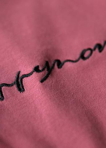 Vivid o neck pockets Cotton tunic Tutorials pink Dress summer - SooLinen