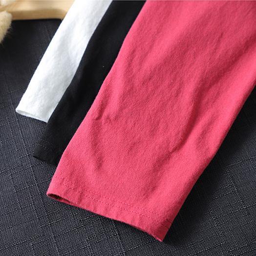 Women Black Tops Women O Neck Hole Oversized Spring Blouses - SooLinen