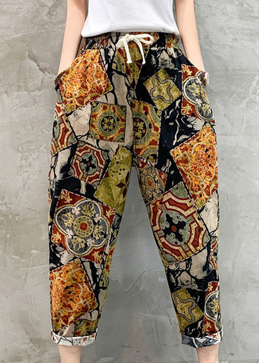 Pantalones cortos con lazo en la cintura y cuadros blancos y negros para mujer