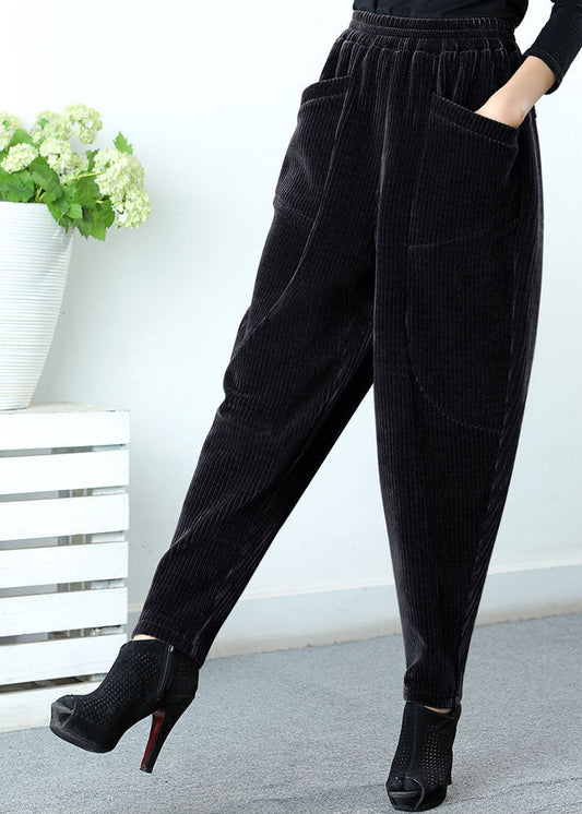 Frauen Schokolade Taschen Patchwork Gerade Winterhose