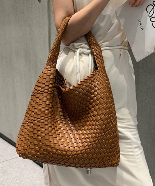 Women White Large Capacity Faux Leather Shoulder Bag