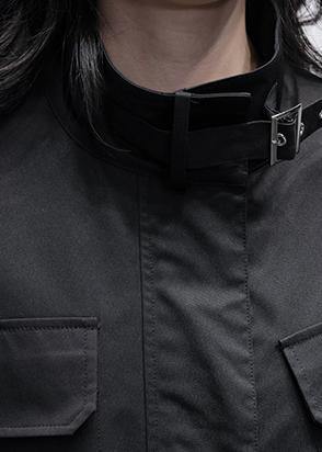 Women stand collar pockets casual coats khaki patchwork plaid jackets - SooLinen