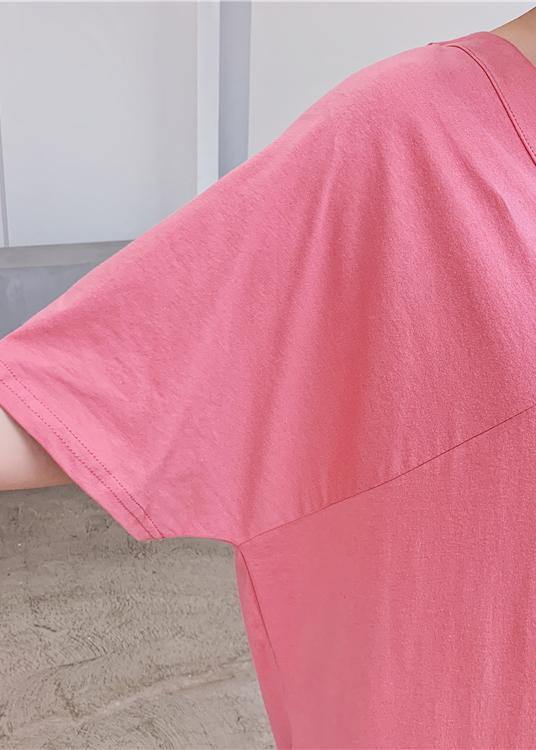 Women v neck back side open summer quilting clothes Tutorials black Kaftan Dress - SooLinen