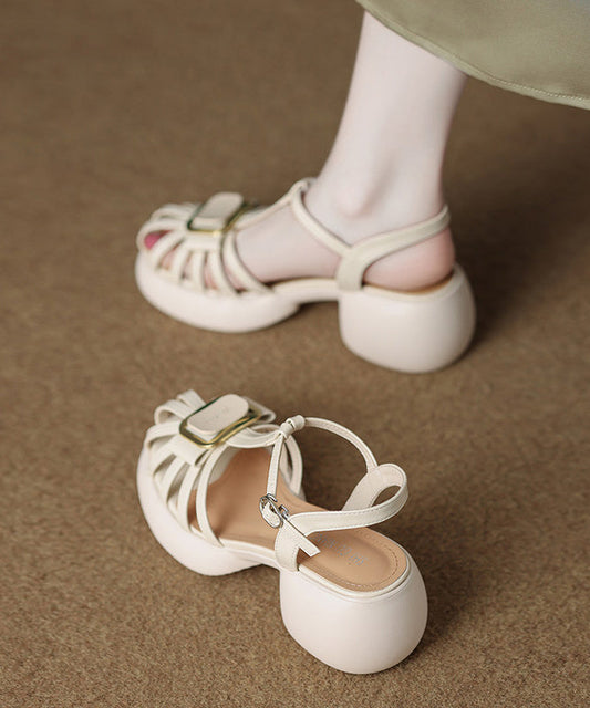 Yellow Sandals Platform Faux Leather Beautiful Sandals