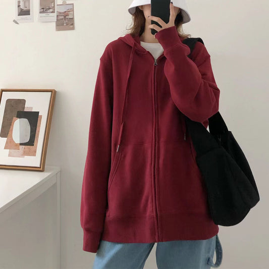 Herbst Grau casual baumwolle mäntel chunky oversize mit kapuze langarm kurze strickjacken outwear
