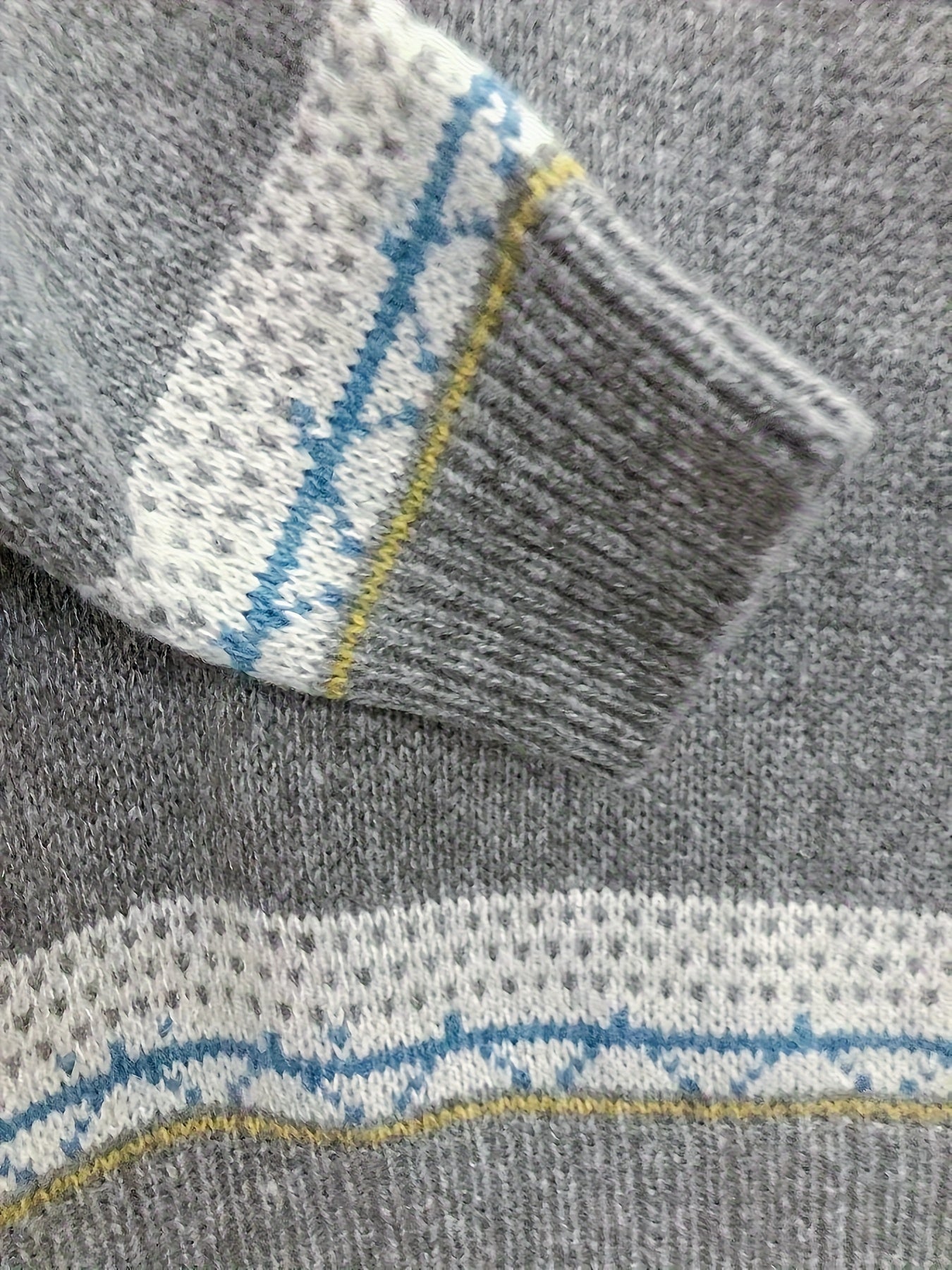 Suéter nórdico elegante y cálido para el invierno.