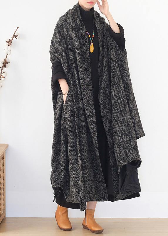 boutique plus size clothing Jackets & Coats cloak women coats asymmetric wild wool coat - SooLinen