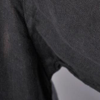 Boutique langes Leinenkleid stilvolles Rundhals Kurzarmkleid aus reinem Leinen