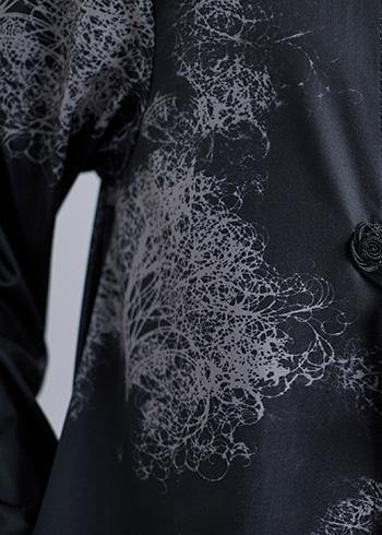 boutique plus size coat fall black Turtleneck pockets coat - SooLinen