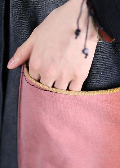 boutique plus size trench coat black patchwork hooded sleeveless jackets - SooLinen