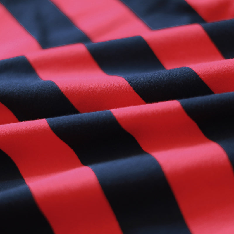 boutique red striped natural cotton t shirt plus size cotton clothing blouses fine patchwork o neck cotton t shirt