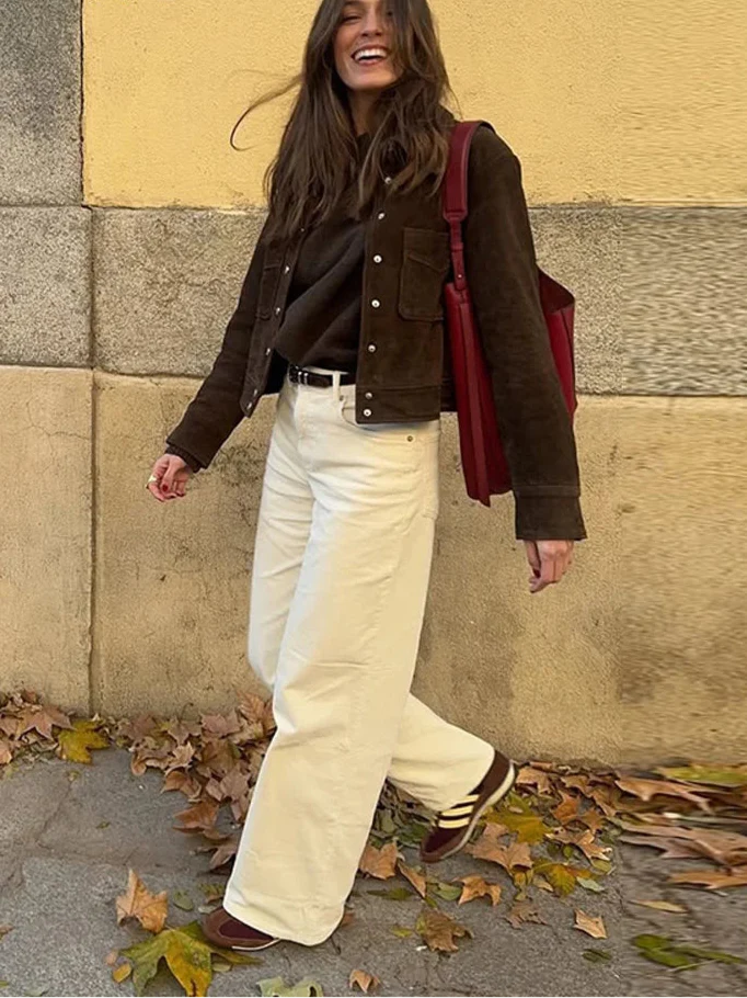 Short-length lapel jacket