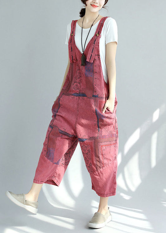 lockerer Mulberry Taschen Print Jumpsuit Frühling