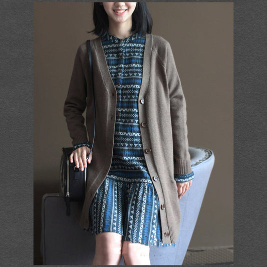 Nude Vintage Kaninchen Wolle gemischt Pullover Mäntel Plus Größe Casual Langarm Strickjacken