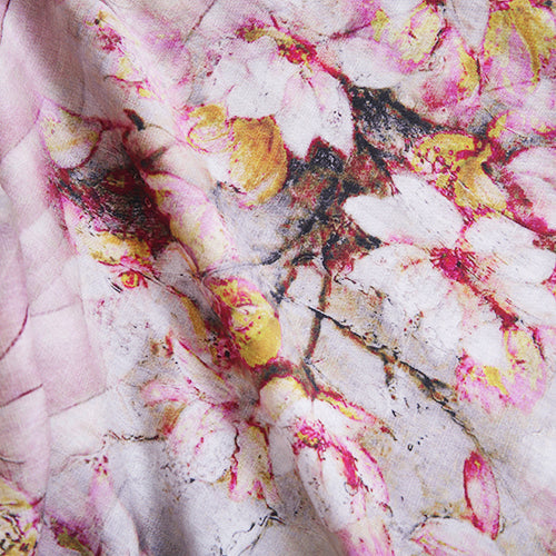 Stilvolle Drucke Leinen Maxi-Kleid übergroßen O-Ausschnitt Reisekleidung Neue Halbarm Maxi-Kleider