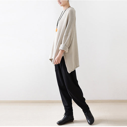 dicke warme Winterhose schwarze Karottenhose Haremshose in Übergröße elastische Taille