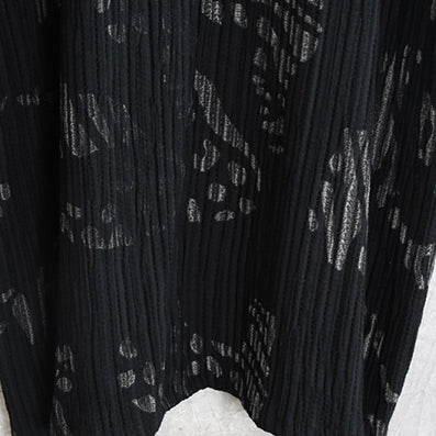 Feines schwarz gestreiftes Herbstkleid aus Baumwollmischung in Übergröße, O-Ausschnitt, Patchwork-Kleid aus Baumwollmischung, lässige Maxikleider mit langen Ärmeln und Taschen