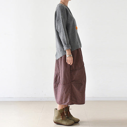 warme graue Winterpullover mit offenem Rücken, Strickpullover-Oberteile, lässiger Winterpullover