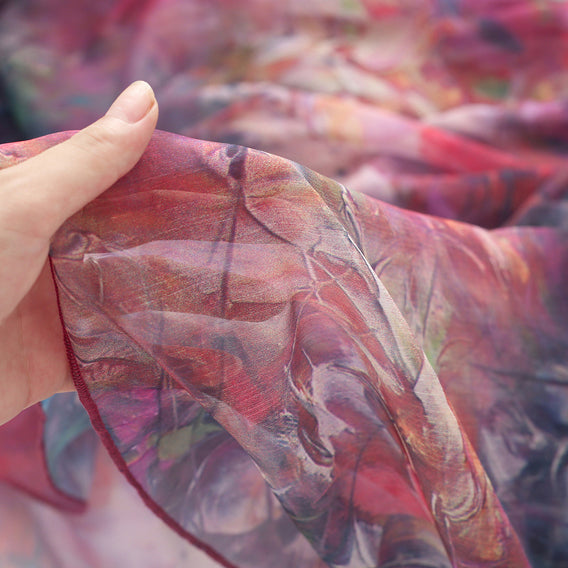 Chiffon-Kaftane mit Prints für Damen, Chiffon-Kaftane in Übergröße, feine Kurzarm-Kaftane