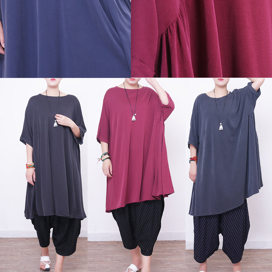 Rotes Seidenkleid für Frauen in Übergröße, Seidenkleidung, Kleid 2018, großer Saum, O-Ausschnitt, Seidenkleider