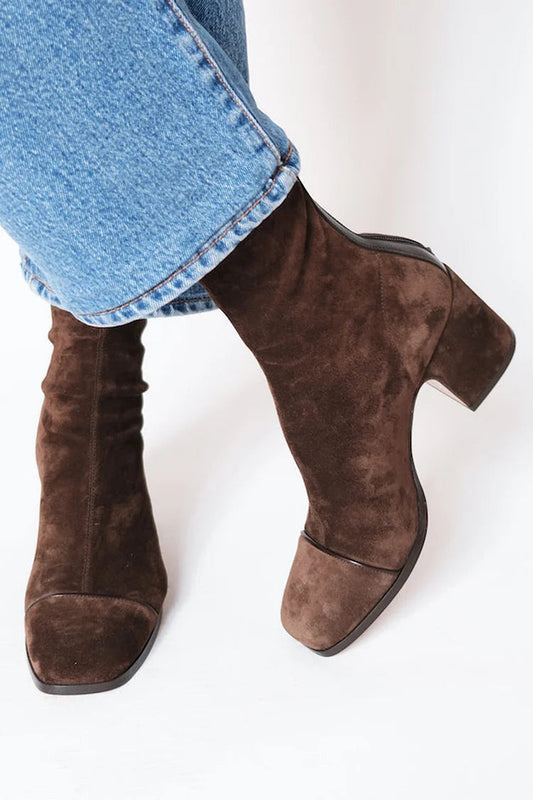 Mckenzie - Square Toe Heeled Boots