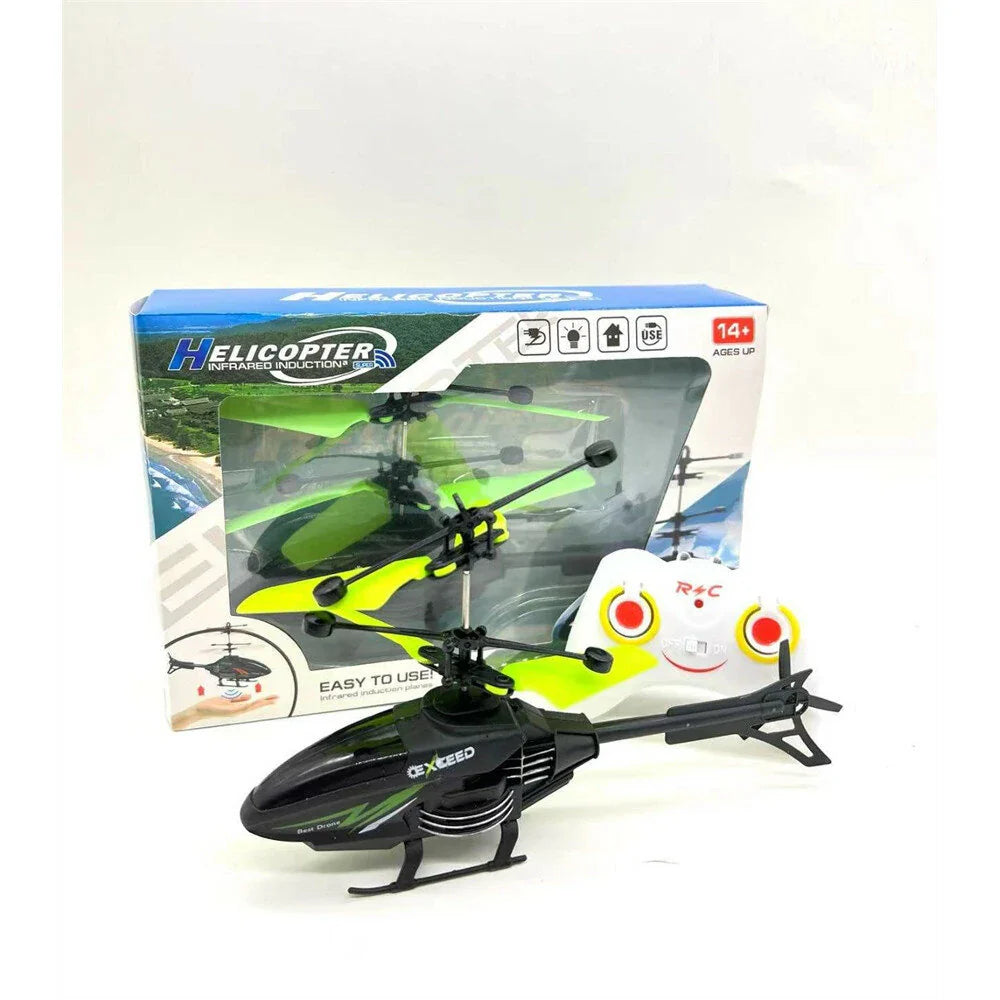 Flying Helicopter Toys USB Rechargeable Induction Hover Helicopter With Remote Control For Over Kids Indoor And Outdoor Games