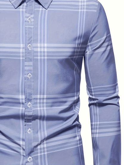 Men's Plaid Business Casual Shirt