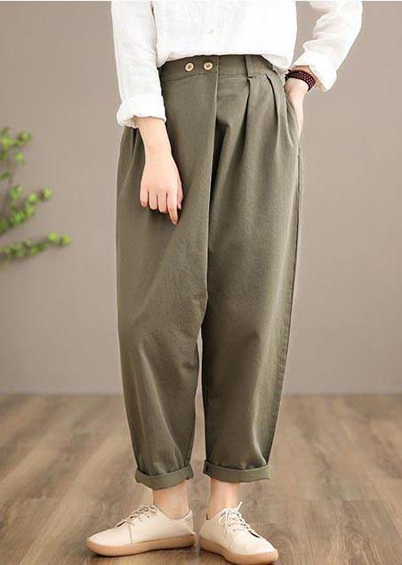 100% Yellow Jeans Fall Fashion Spring Button Down Sewing Pants - SooLinen
