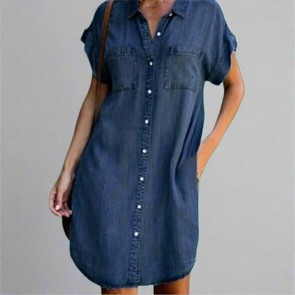 Mini dress made from elastic fabric