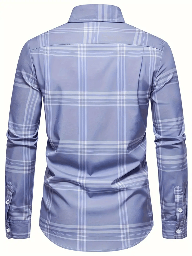 Men's Plaid Business Casual Shirt