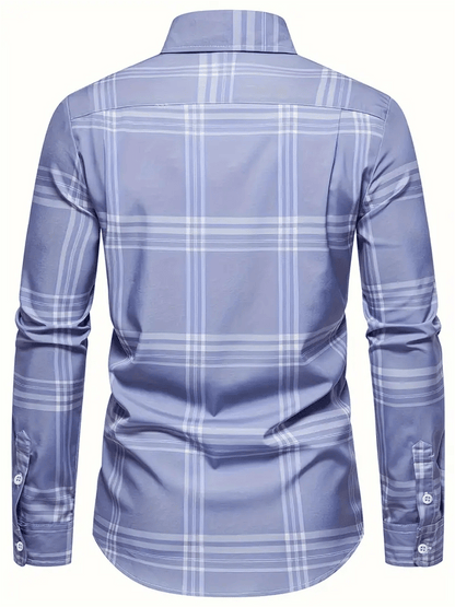 Men's Plaid Business Casual Shirt