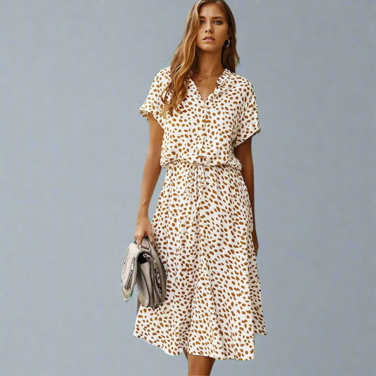Summer Dress Made from Exquisite Fabric