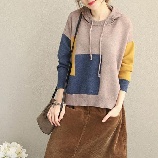 2018 New Vintage Hoodie Loose Sweater Women Casual Tops - SooLinen