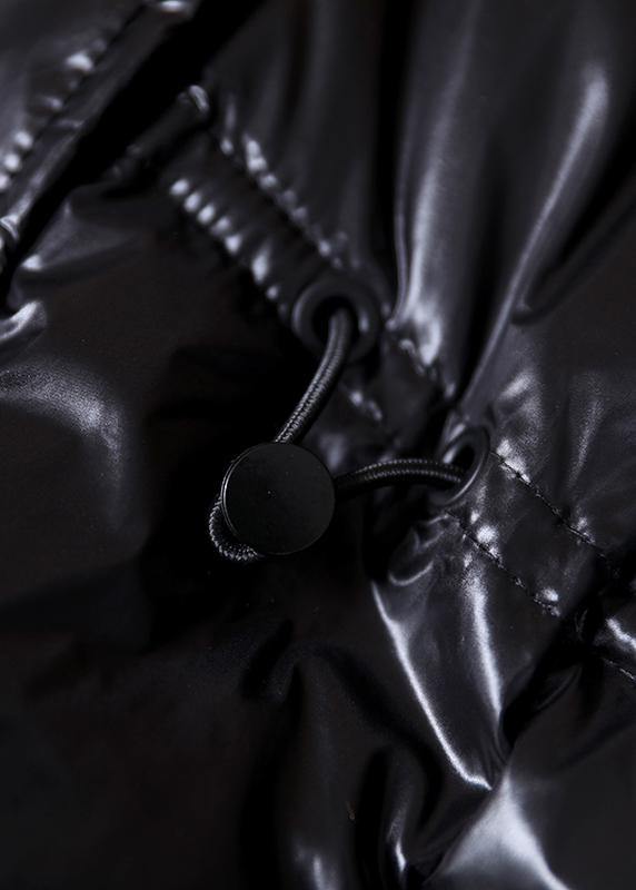 2021 beige down jacket woman Loose fitting winter jacket hooded pockets zippered Fine winter outwear - SooLinen