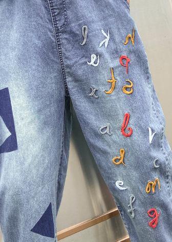 2021 new high waist  thin straight loose large size nine points Harlan casual female pants - SooLinen