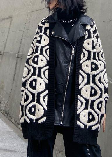 2021 new women's autumn winter leisure thickening knitted PU leather jacket - SooLinen