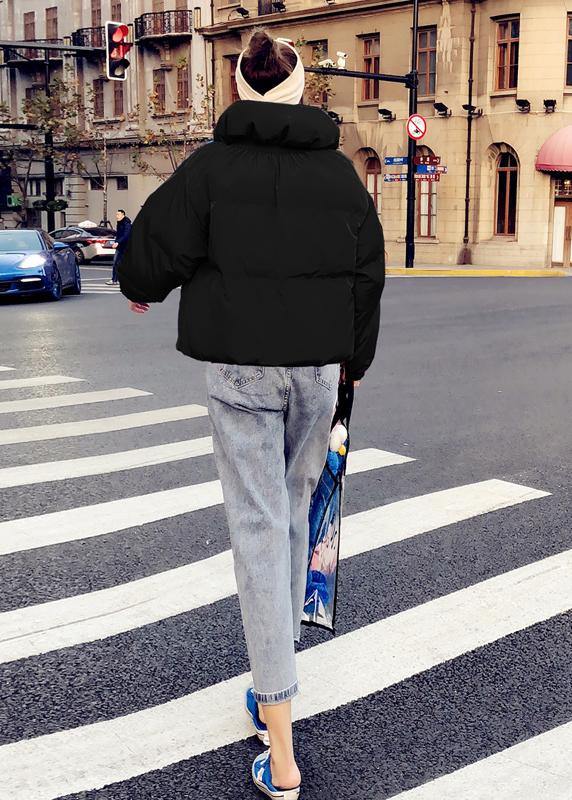 2021 plus size winter jacket overcoat black stand collar Large pockets goose Down coat - SooLinen