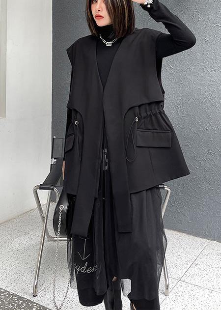 2021 Black Fashion Close Waist Versatile Cotton Jacket - SooLinen