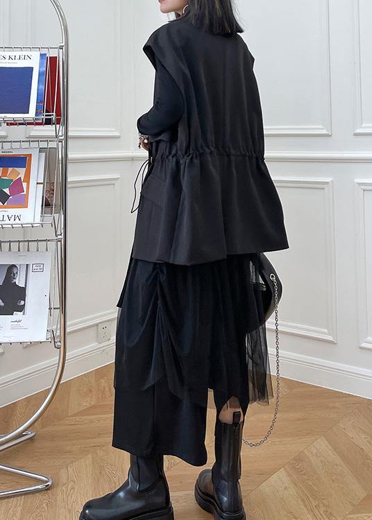 2021 Black Fashion Close Waist Versatile Cotton Jacket - SooLinen