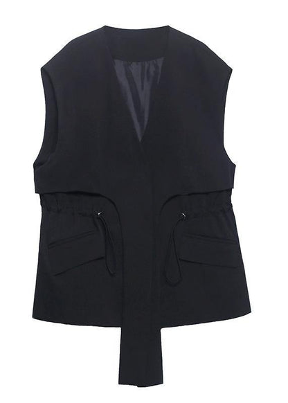 2021 Black Fashion Close Waist Versatile Cotton Jacket - SooLinen