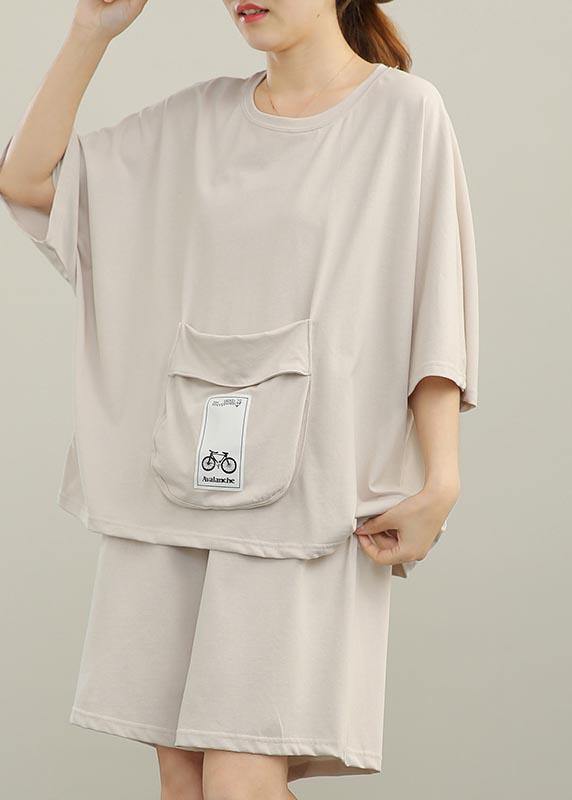 2021 Loose Home Big Pocket Sports Two Piece Women - SooLinen