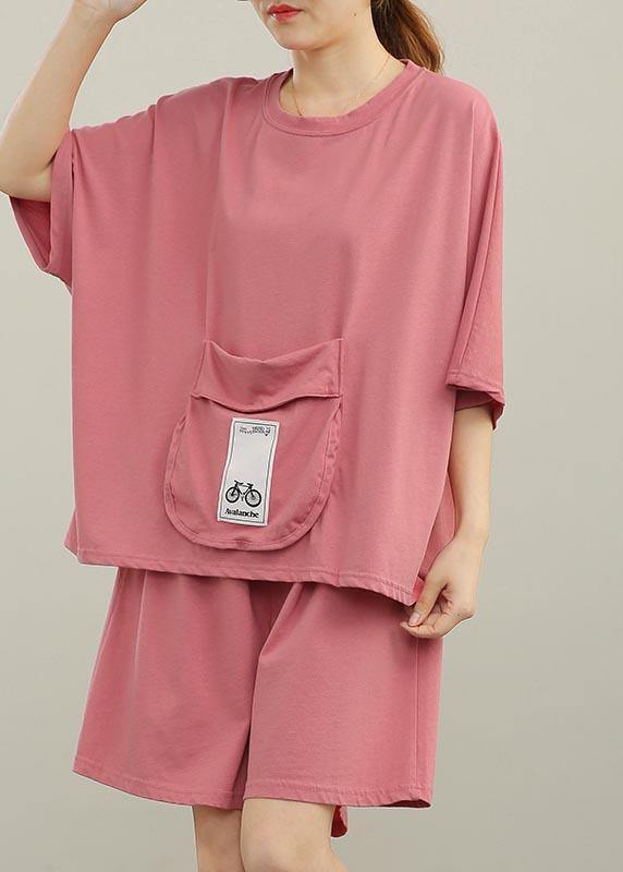 2021 Loose Home Big Pocket Sports Two Piece Women - SooLinen