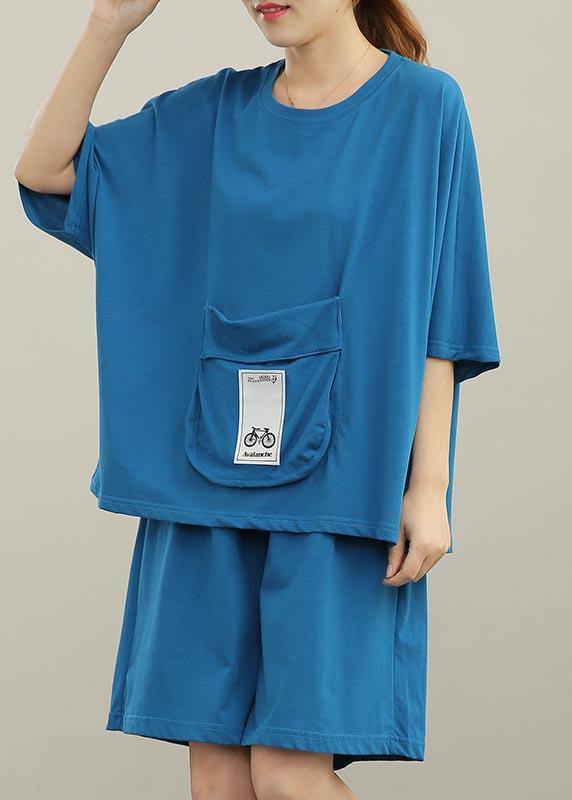 2021 Loose Home Big Pocket Sports Two Piece Women - SooLinen