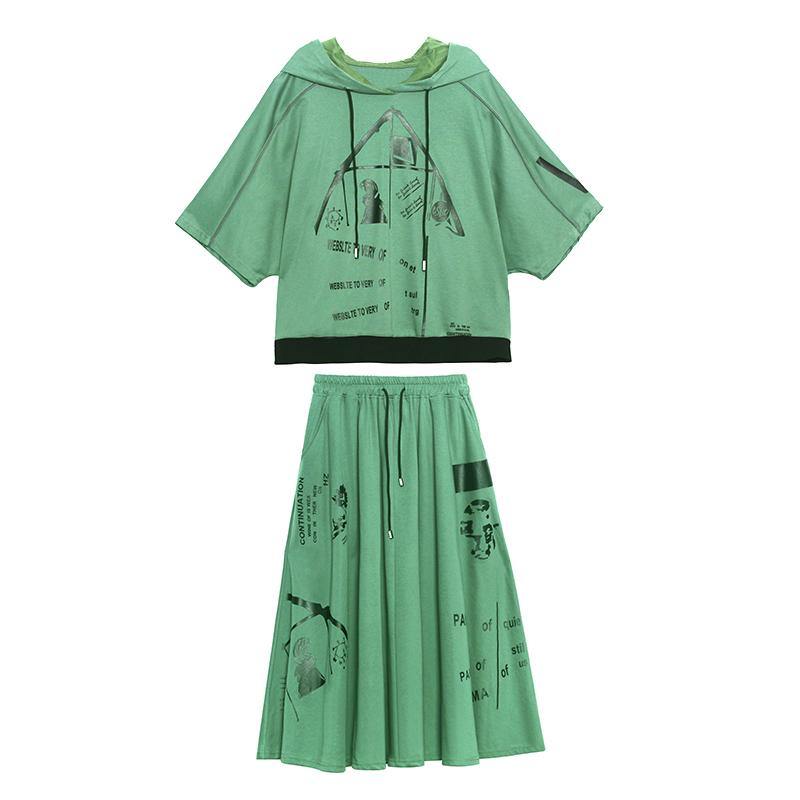 2021 New Spring Explosion Street Guard Two Piece Skirt - SooLinen