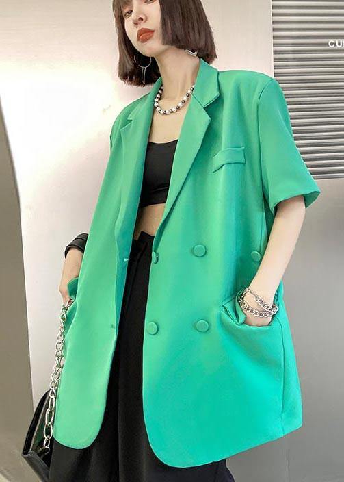 2021 New Summer Thin Short Sleeve Blazer Top - SooLinen