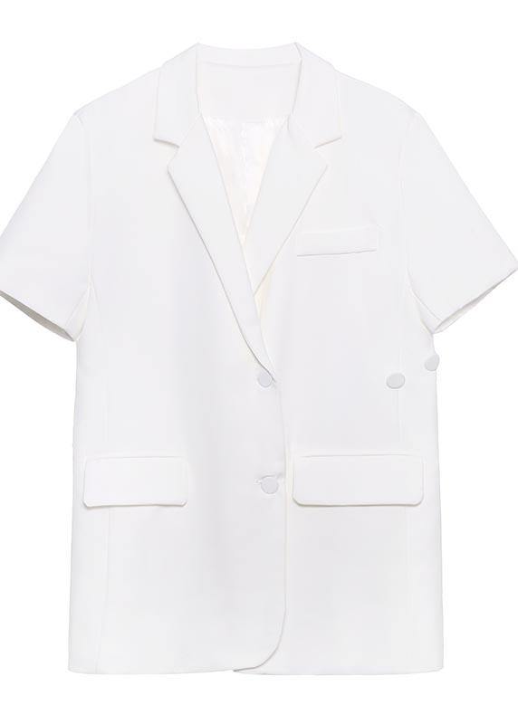 2021 New Summer Thin Short Sleeve Blazer Top - SooLinen