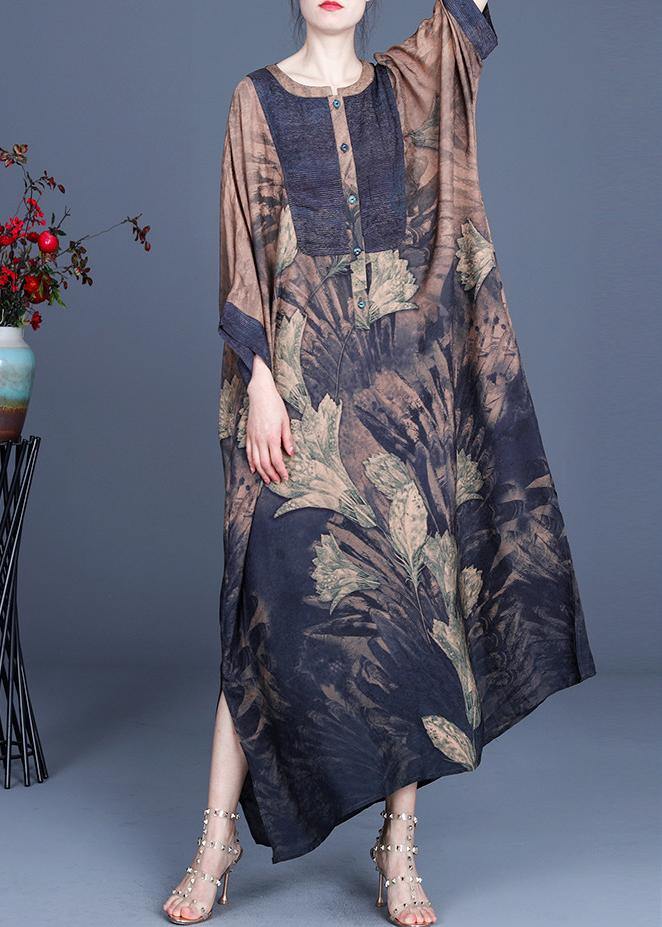 2021 Spring Large Patchwork Print Dress - SooLinen