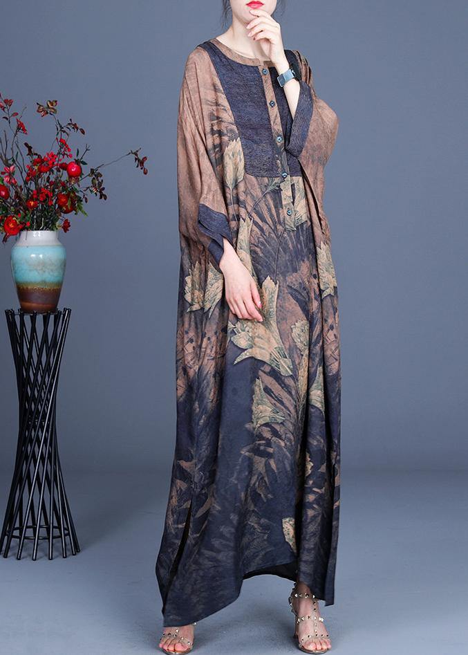 2021 Spring Large Patchwork Print Dress - SooLinen