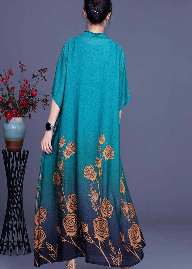 2021 Summer Women Silk Wrinkle Print Cardigan + Irregular Vest Skirt Two Piece Set - SooLinen